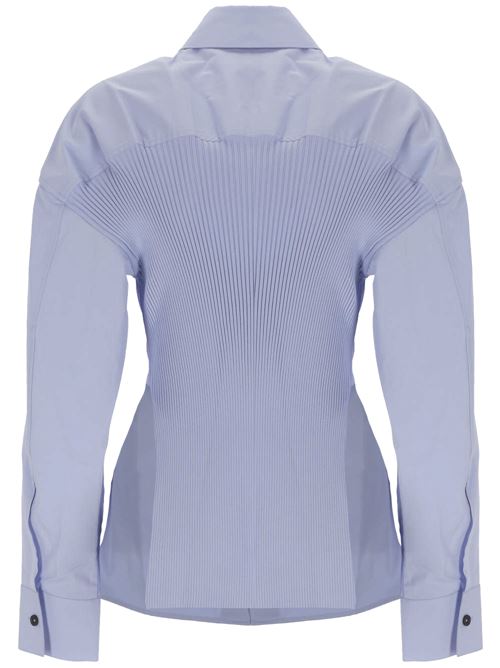 light blue cotton poplin texture ribbed Alexander Wang | 1WC1241869450